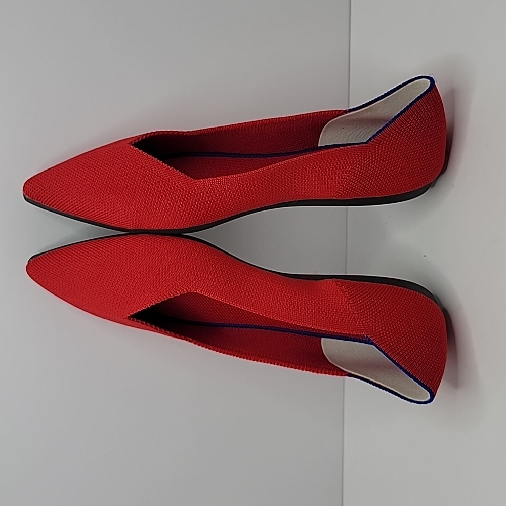 Rothy's (dupes) | The Point Flats | chili red shoes | WMS 9 - Picture 6 of 8